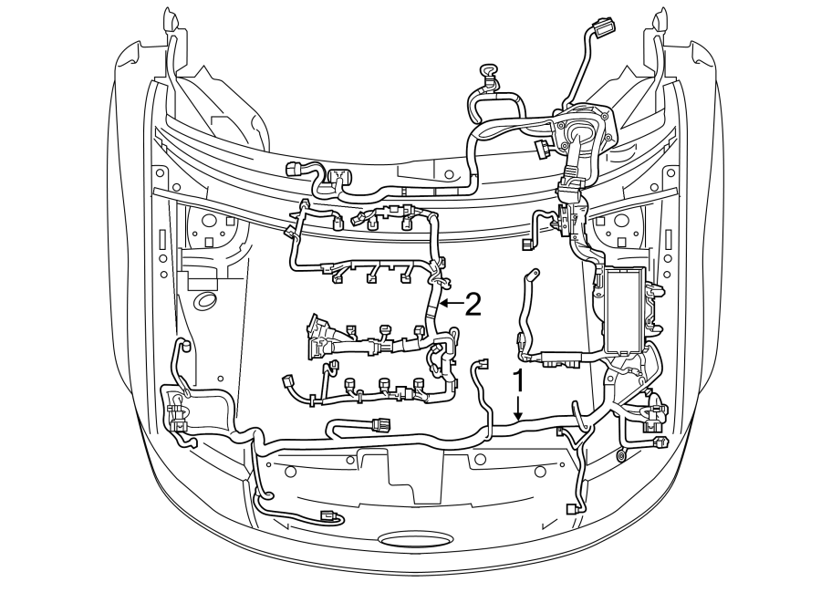 Ford Flex Engine Wiring Harness. 3.5 liter w/o turbo AE9Z12A581FA