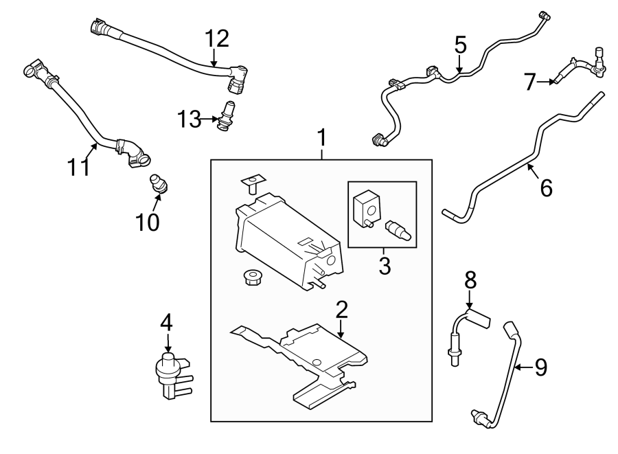 EMISSION SYSTEM. EMISSION COMPONENTS. Diagram