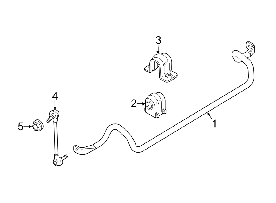 Diagram FRONT SUSPENSION. STABILIZER BAR & COMPONENTS. for your 2013 Lincoln MKZ   