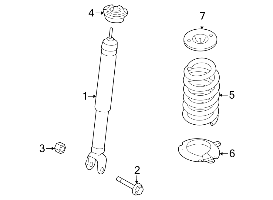 Diagram REAR SUSPENSION. SHOCKS & COMPONENTS. for your 2018 Lincoln MKZ Select Sedan  