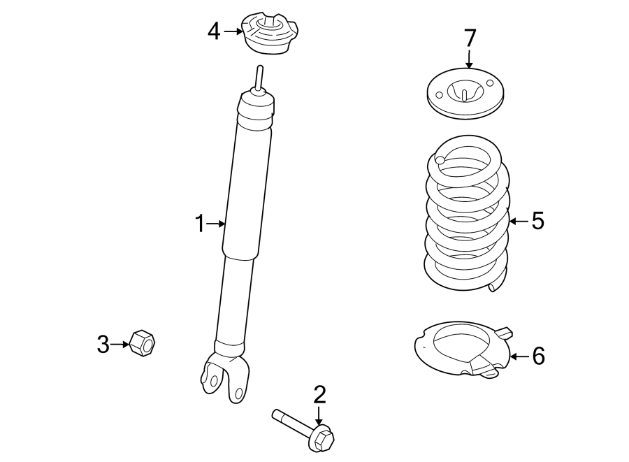 Diagram REAR SUSPENSION. SHOCKS & COMPONENTS. for your Ford F-150  