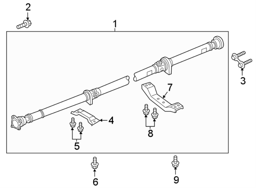 Diagram REAR SUSPENSION. DRIVE SHAFT. for your Ford