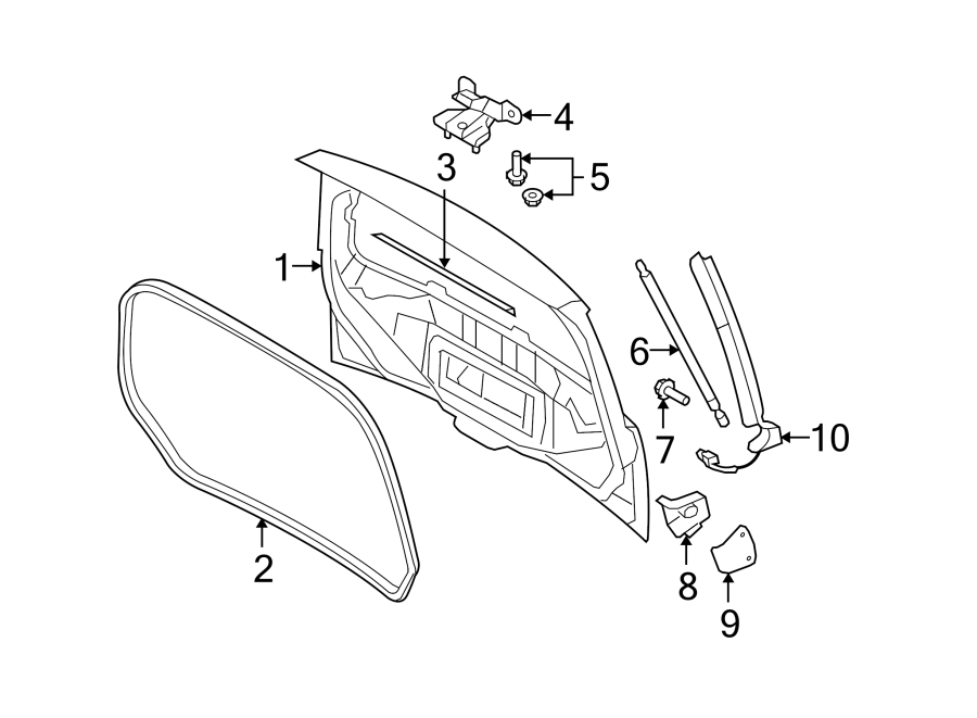 Diagram GATE & HARDWARE. for your 2008 Ford F-150   