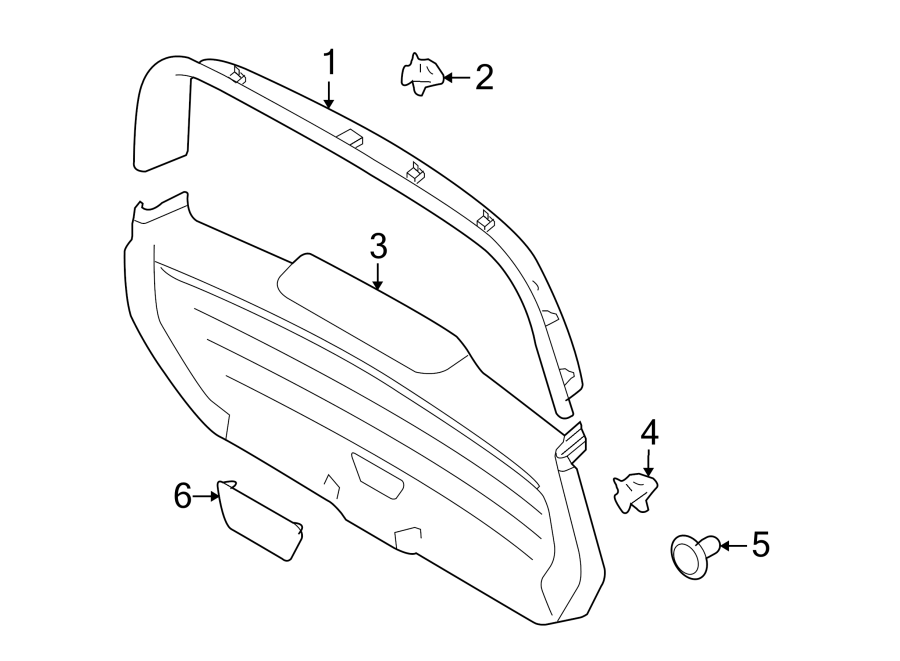 2019 Ford Flex Liftgate Trim (Lower). Stone - CA8Z7440704AA | Mid-Tenn ...