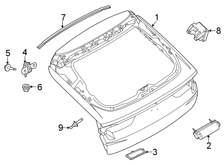 Ford Mustang Mach-E Liftgate - LJ8Z5840010AAPTM | Sheehy Ford Lincoln ...