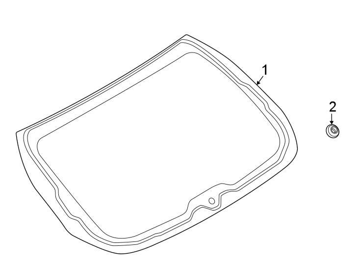 Diagram Lift gate. Glass. for your 2024 Ford Bronco   