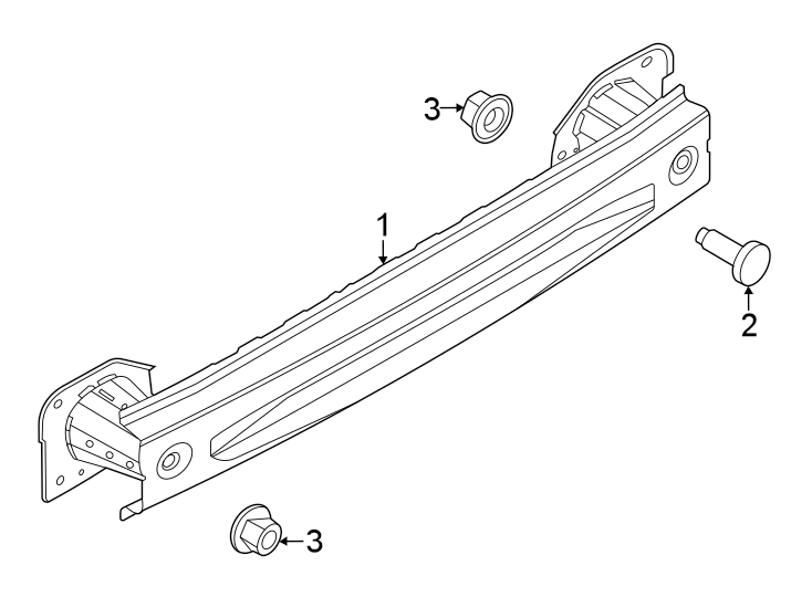 Diagram Rear bumper. Bumper & components. for your 2010 Lincoln MKZ   