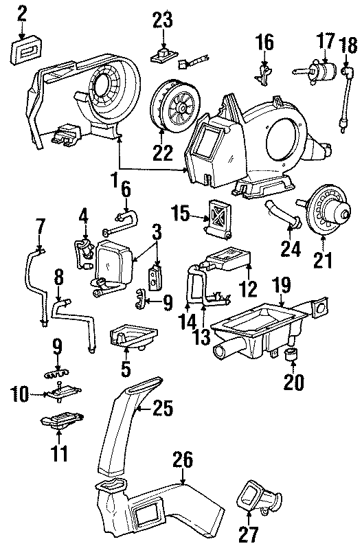 Diagram AIR CONDITIONER & HEATER. AUXILIARY AC & HEATER UNIT. for your 2011 Ford Ranger   