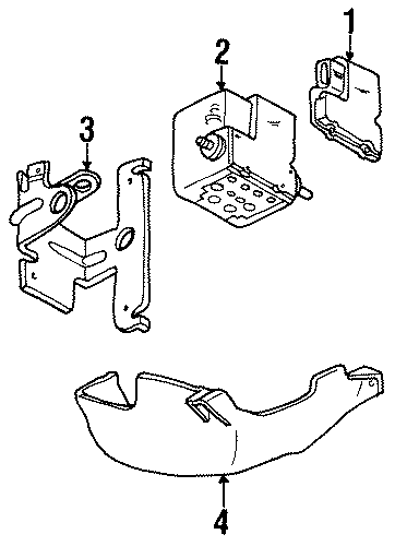 Diagram ELECTRICAL. ABS COMPONENTS. for your 2008 Lincoln MKZ   