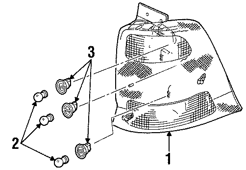 Diagram REAR LAMPS. COMBINATION LAMPS. for your 2019 Ford F-150 5.0L V8 FLEX A/T 4WD XL Extended Cab Pickup Fleetside 