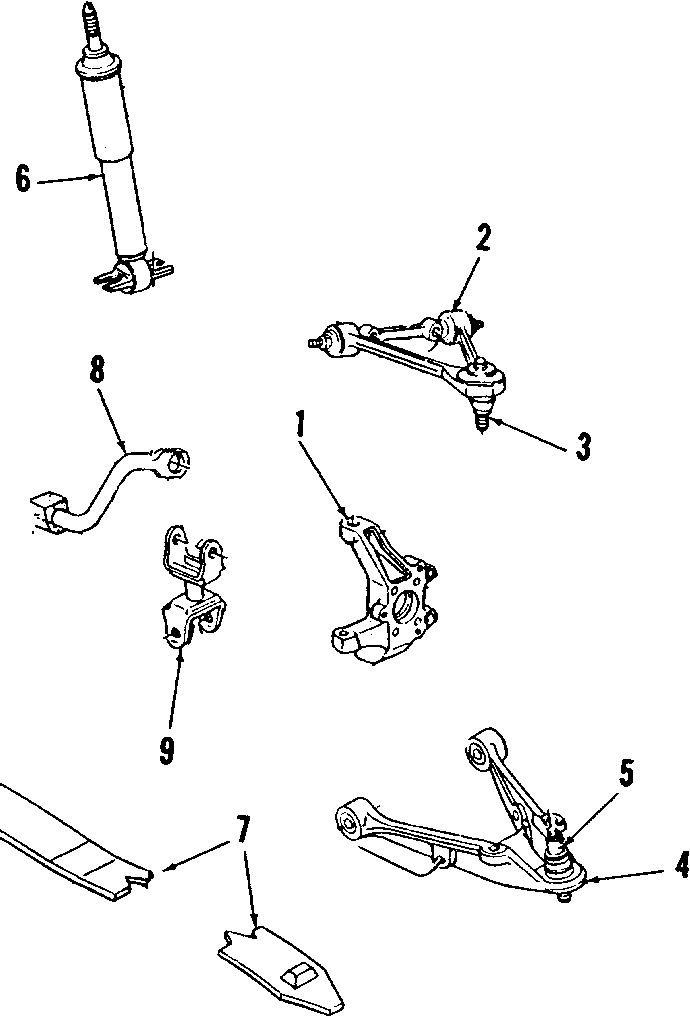 Diagram FRONT SUSPENSION. for your 2002 GMC Sierra 2500 HD 6.0L Vortec V8 M/T RWD SL Standard Cab Pickup Fleetside 