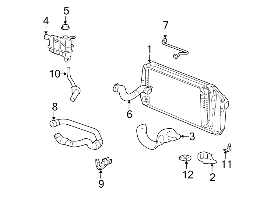 Diagram RADIATOR & COMPONENTS. for your 2010 Ford F-150   