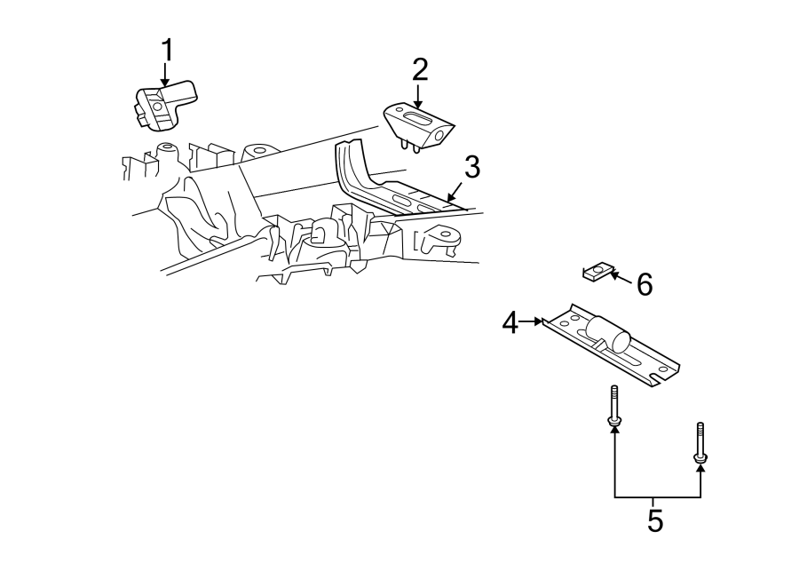 ENGINE & TRANS MOUNTING. Diagram