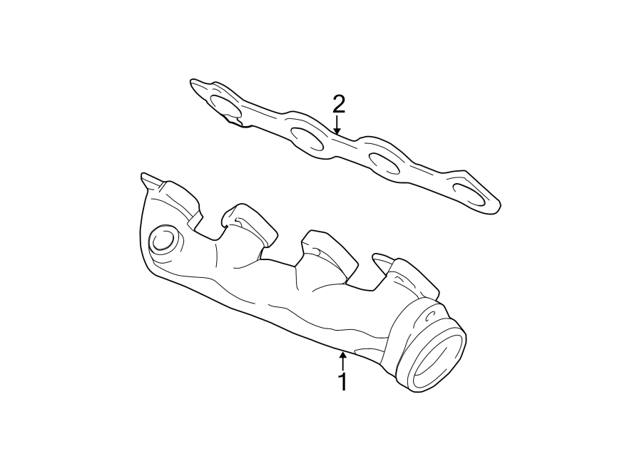 Diagram EXHAUST SYSTEM. MANIFOLD. for your 2019 Lincoln MKZ Reserve I Sedan  