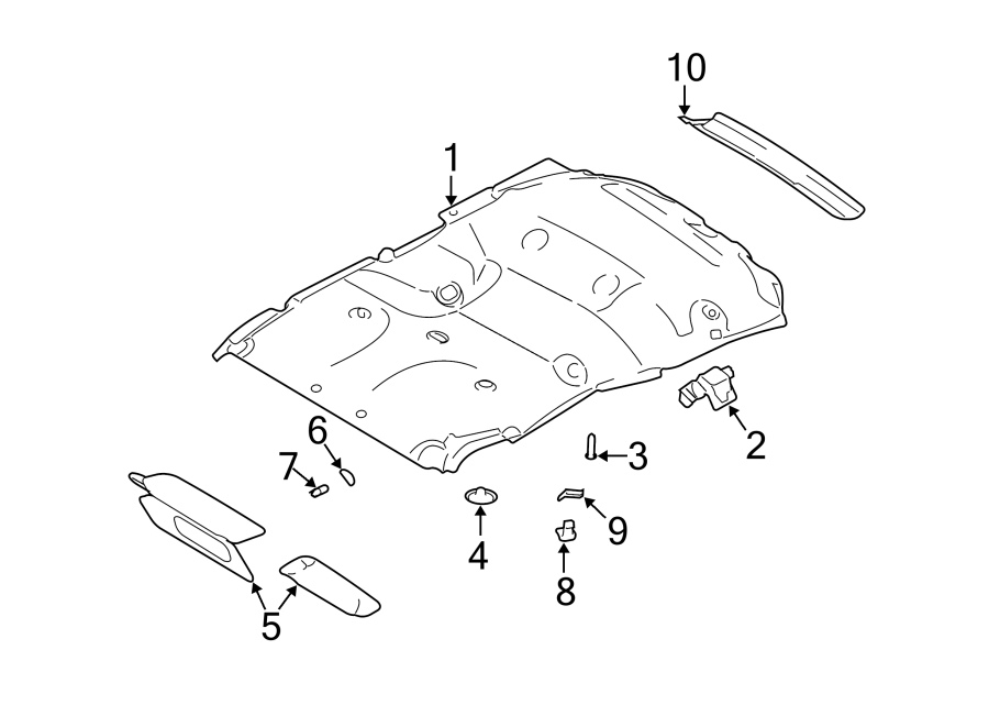 Diagram INTERIOR TRIM. for your 2009 Ford F-150   