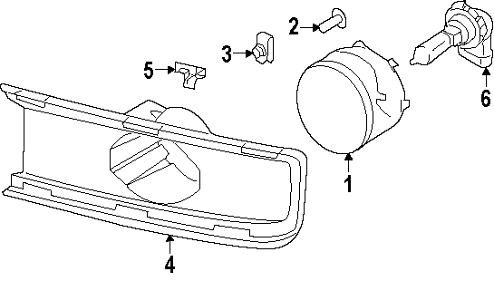 Diagram FRONT LAMPS. FOG LAMPS. for your 1997 Ford F-150   