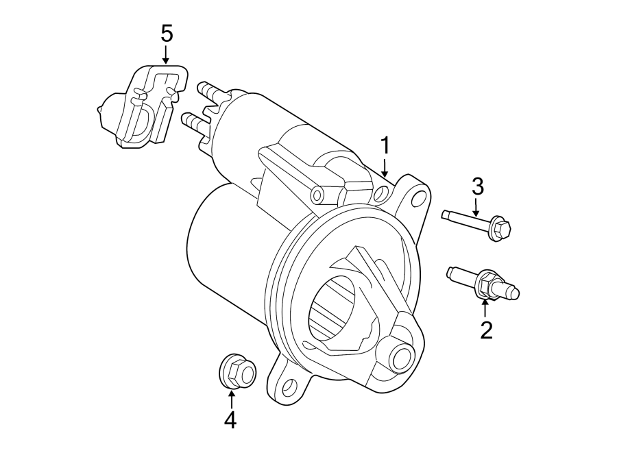 Diagram STARTER. for your Ford F-150 5.8L HO V8 A/T 4WD Special Standard Cab Pickup Fleetside