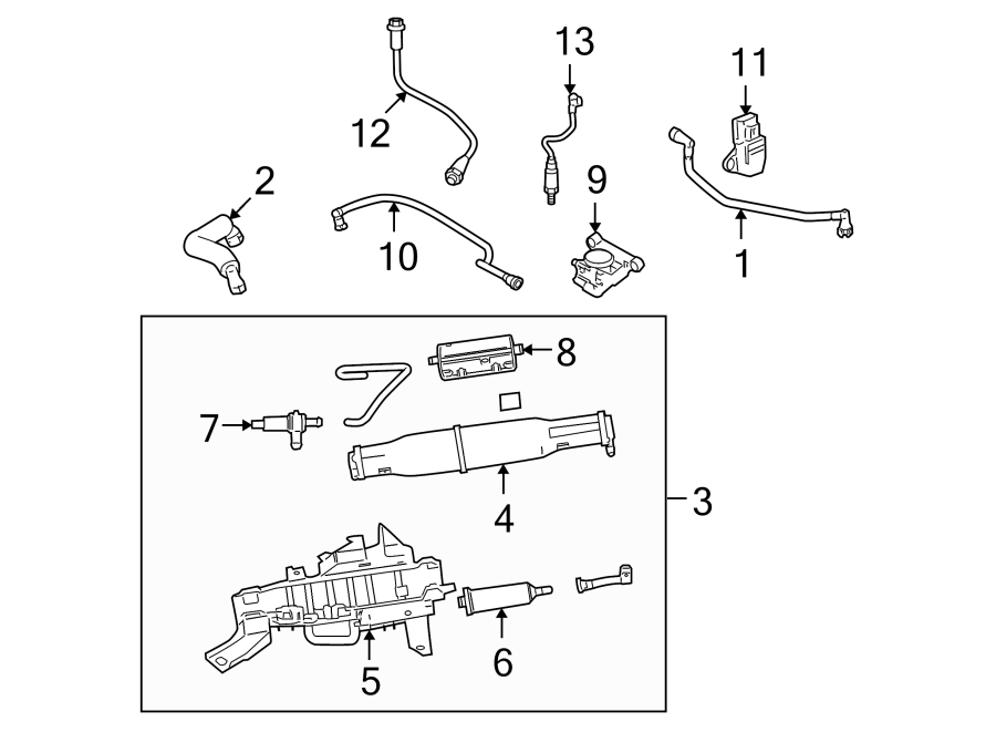 Diagram EMISSION SYSTEM. EMISSION COMPONENTS. for your Ford Ranger  