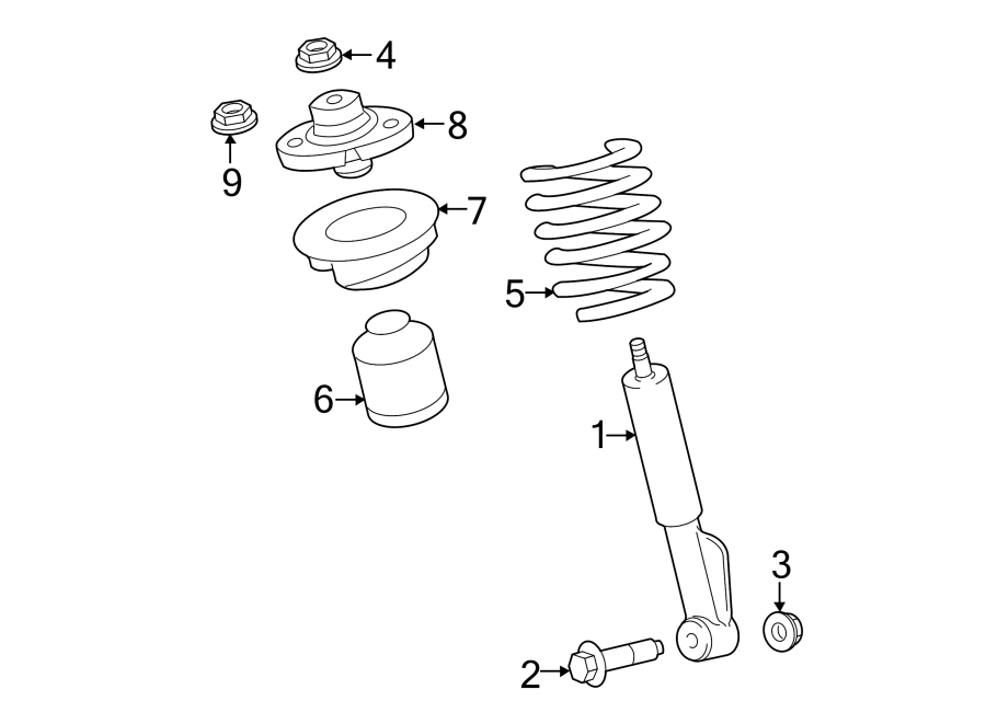 Diagram FRONT SUSPENSION. STRUTS & COMPONENTS. for your 2007 Ford F-150 5.4L Triton V8 FLEX A/T 4WD FX4 Crew Cab Pickup Fleetside 