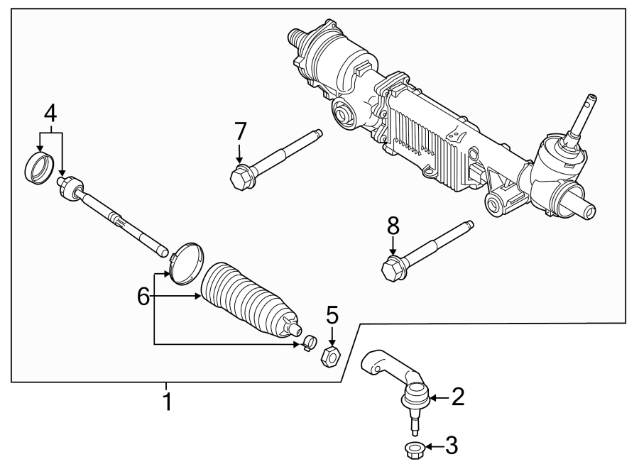 Diagram STEERING GEAR & LINKAGE. for your 2006 Ford Expedition   