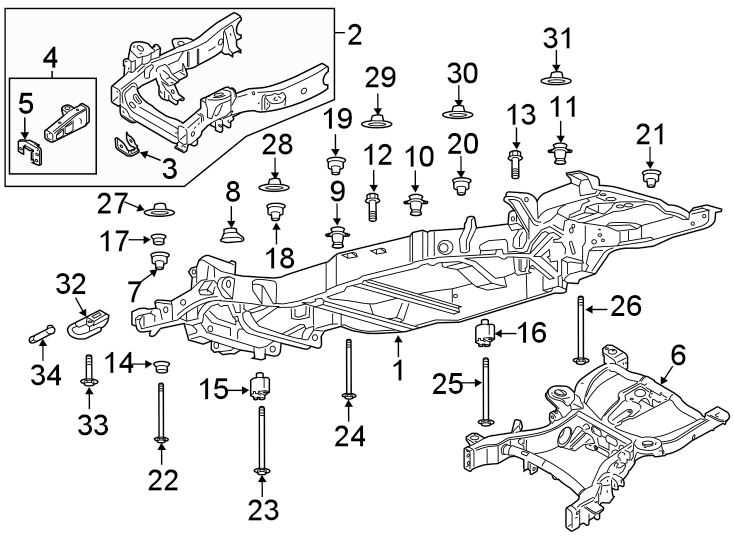 Diagram FRAME & COMPONENTS. for your 2015 Lincoln MKZ Black Label Sedan  