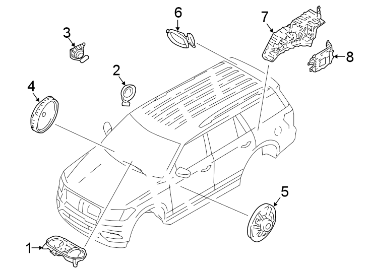 Diagram INSTRUMENT PANEL. SOUND SYSTEM. for your 2019 Ford Transit-350   