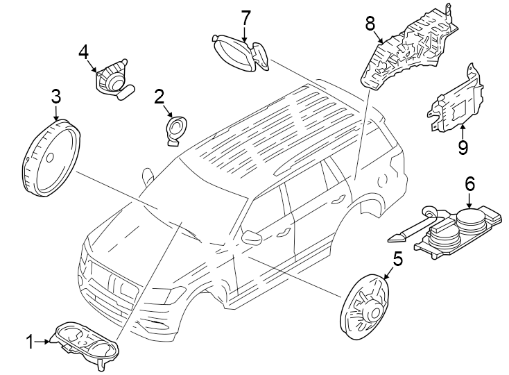 Diagram Instrument panel. Sound system. for your 2019 Ford Transit-350   