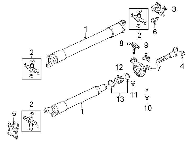 Diagram REAR SUSPENSION. DRIVE SHAFT. for your 2010 Lincoln MKZ   