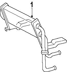 Diagram POWER STEERING OIL COOLER. for your 2021 Lincoln Navigator   