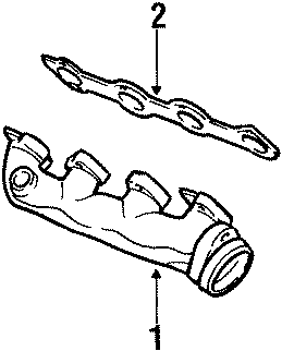 Diagram EXHAUST SYSTEM. MANIFOLD. for your 2019 Lincoln MKZ Reserve I Sedan  