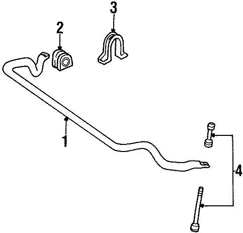 FRONT SUSPENSION. STABILIZER BAR & COMPONENTS. Diagram