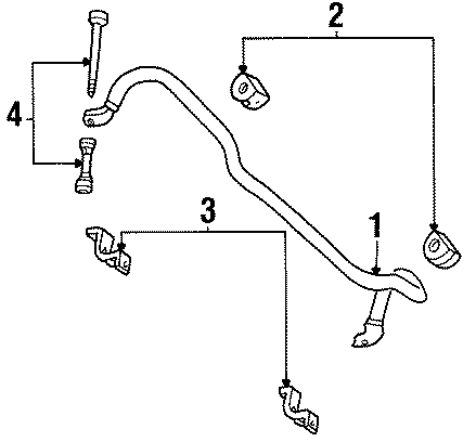 Diagram FRONT SUSPENSION. STABILIZER BAR & COMPONENTS. for your Lincoln