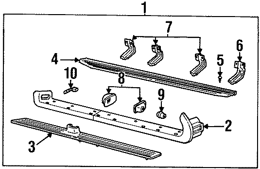 PILLARS. ROCKER & FLOOR. RUNNING BOARD. Diagram