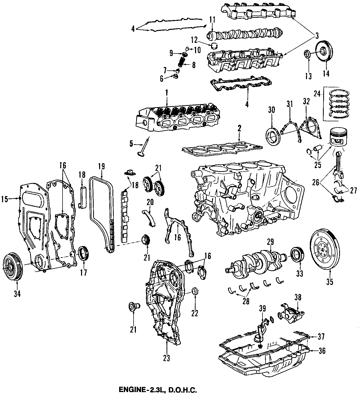 Diagram CAMSHAFT & TIMING. CRANKSHAFT & BEARINGS. CYLINDER HEAD & VALVES. LUBRICATION. MOUNTS. PISTONS. RINGS & BEARINGS. for your 2020 Chevrolet Corvette   