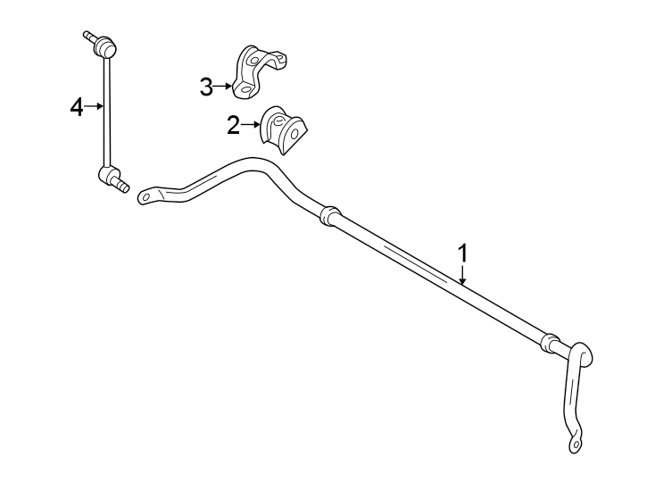 Diagram Front suspension. Stabilizer bar & components. for your 2018 Lincoln MKZ   