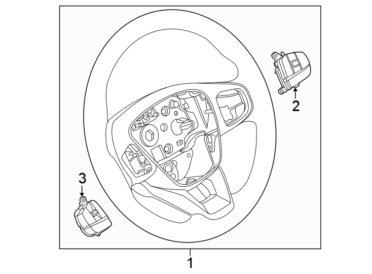 Diagram Steering wheel & trim. for your 2016 Lincoln MKZ Hybrid Sedan  