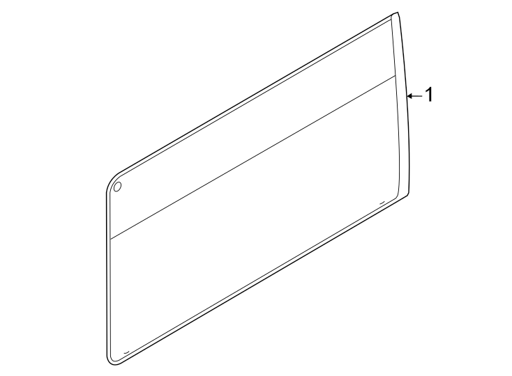 Diagram Side loading door. Glass & hardware. for your Ford