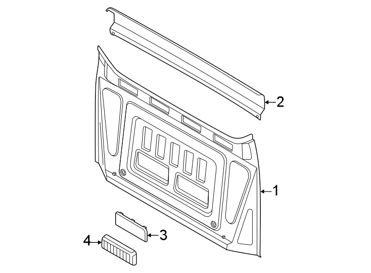 Diagram Rear body & floor. for your 2006 Ford Freestyle   