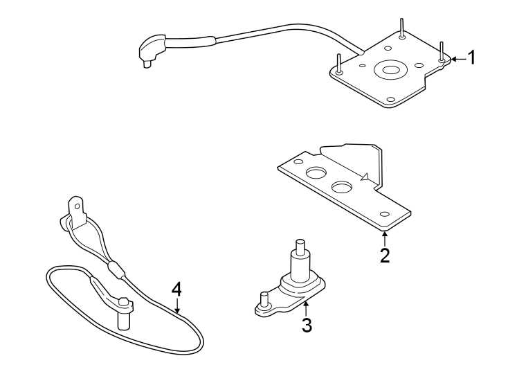 Diagram Rear body & floor. Spare tire carrier. for your 2024 Ford F-350 Super Duty  King Ranch Crew Cab Pickup Fleetside 