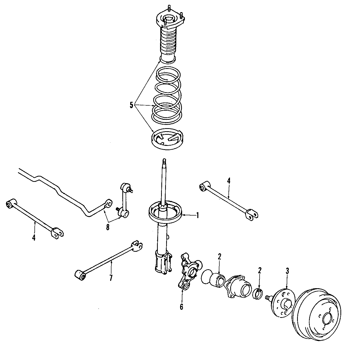 Diagram REAR SUSPENSION. STABILIZER BAR. SUSPENSION COMPONENTS. for your 2012 GMC Sierra 2500 HD 6.0L Vortec V8 FLEX A/T RWD SLT Extended Cab Pickup 