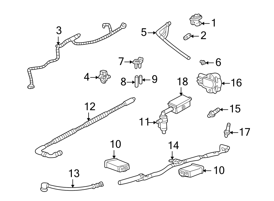 Lincoln Aviator Evaporative Emissions System Lines. 4.0 - CL2Z9C052A ...