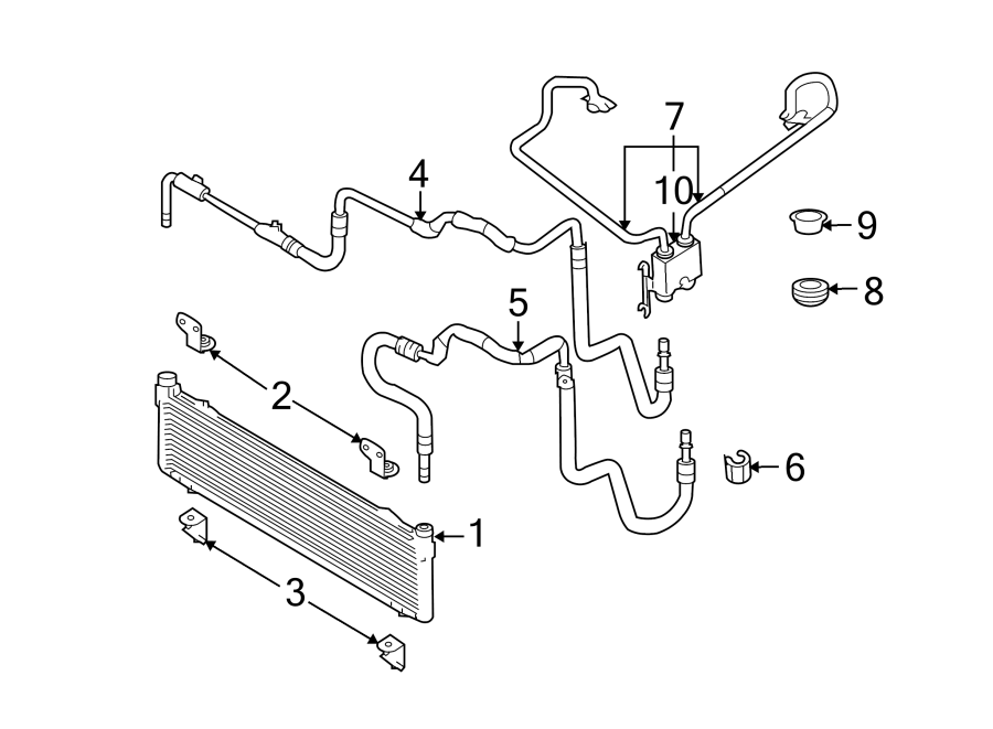 Diagram TRANS OIL COOLER. for your Lincoln