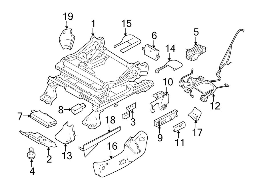 Diagram SEATS & TRACKS. TRACKS & COMPONENTS. for your 2006 Ford Expedition   