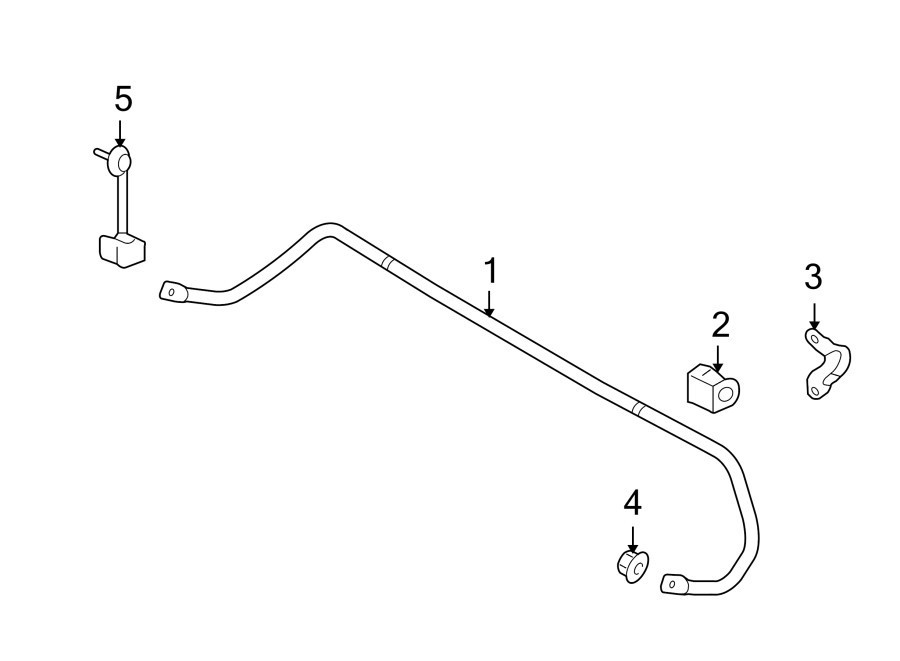 Diagram REAR SUSPENSION. STABILIZER BAR & COMPONENTS. for your 2020 Ford F-150 3.0L Power-Stroke V6 DIESEL A/T 4WD Platinum Crew Cab Pickup Fleetside 