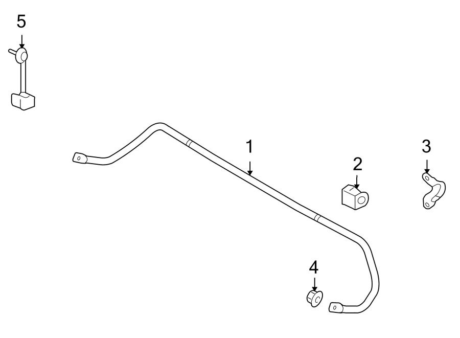 Diagram REAR SUSPENSION. STABILIZER BAR & COMPONENTS. for your 2020 Ford F-150 3.0L Power-Stroke V6 DIESEL A/T 4WD Platinum Crew Cab Pickup Fleetside 