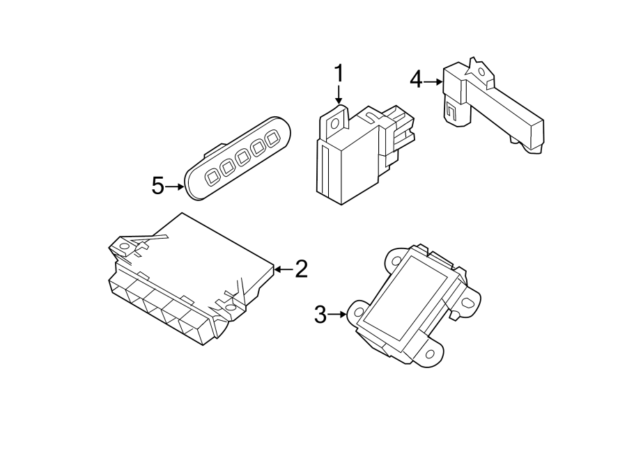 Diagram KEYLESS ENTRY COMPONENTS. for your 1986 Ford Bronco   