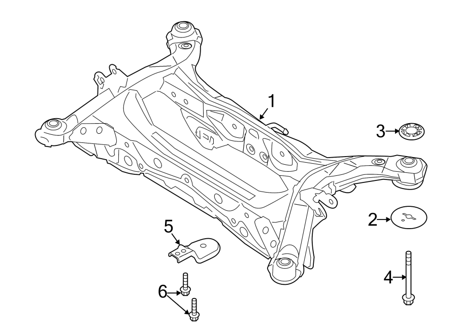 Diagram REAR SUSPENSION. SUSPENSION MOUNTING. for your Lincoln MKX  