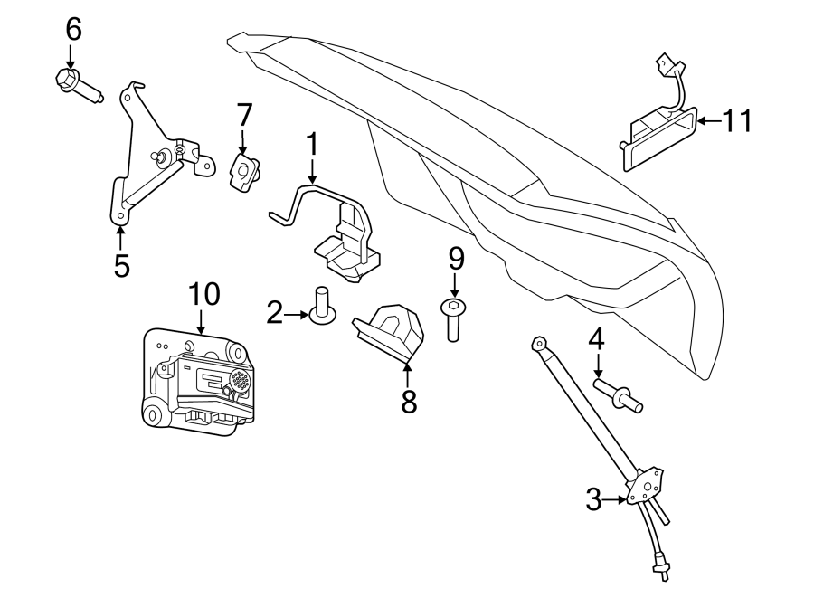 Diagram LOCK & HARDWARE. for your 2010 Ford F-150 4.6L Triton V8 A/T RWD XL Extended Cab Pickup Fleetside 