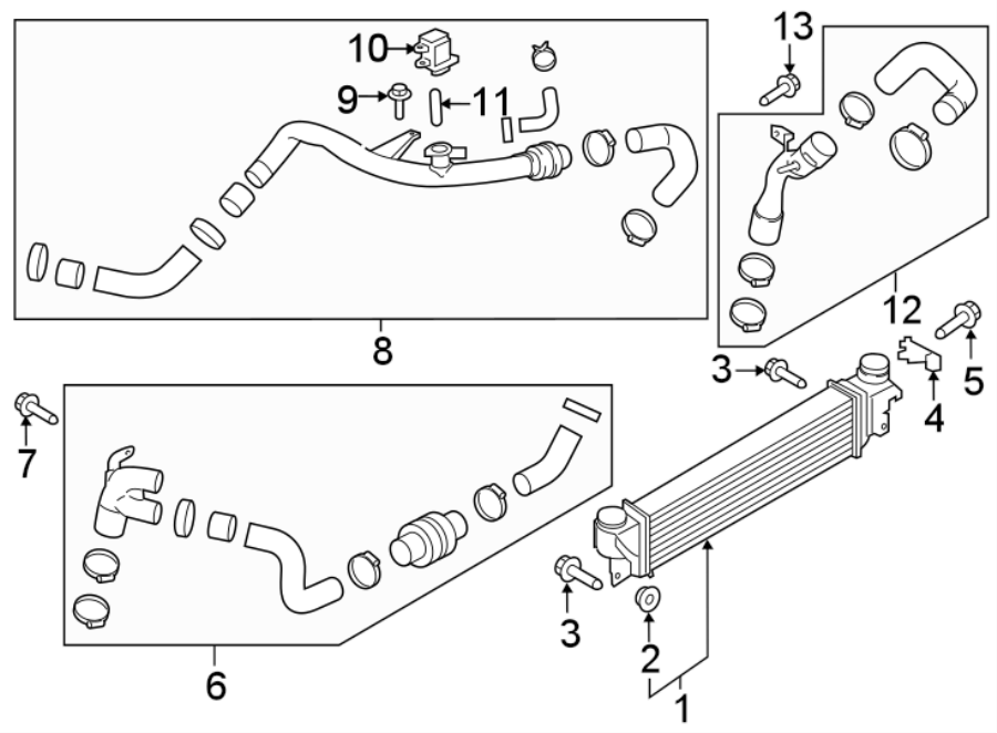 Diagram INTERCOOLER. for your 2017 Ford F-150   