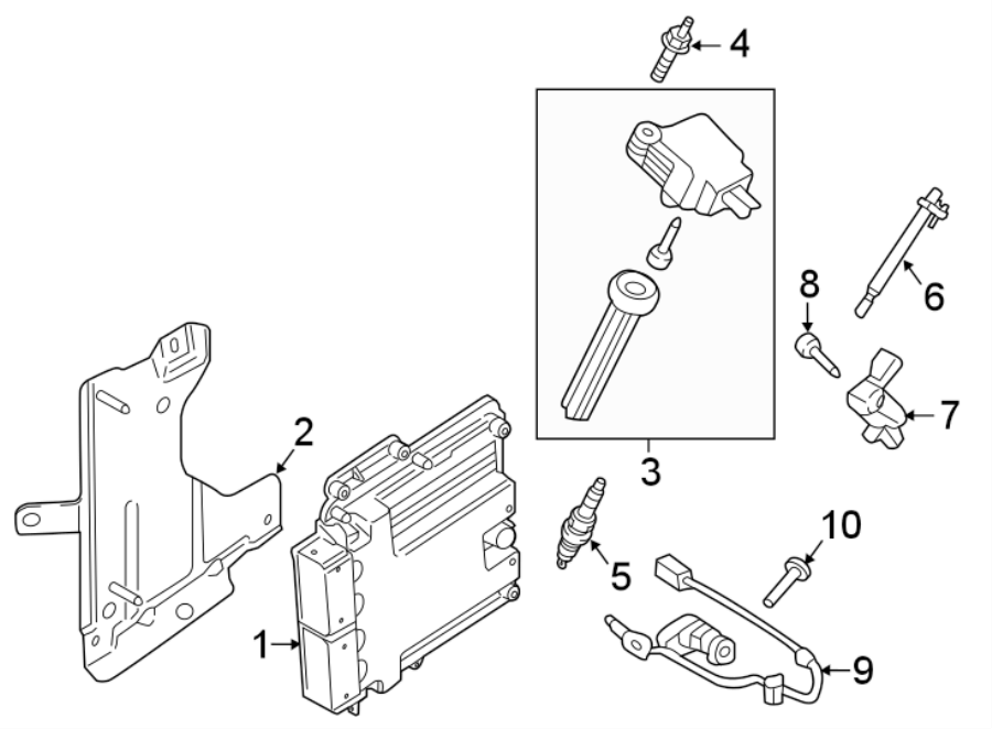 Diagram IGNITION SYSTEM. for your 2002 Ford F-150   